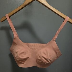 Knix Revolution V Neck Bra In Pink Ginger Size 4